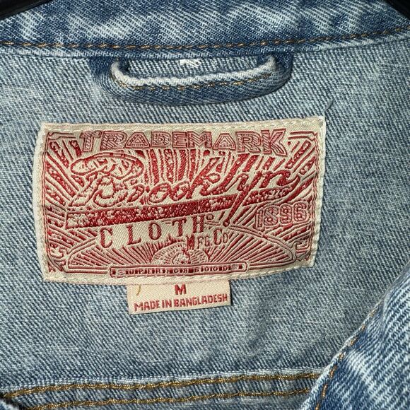 Size M - Mens Brooklyn Cloth Jean Jacket Urban City Street - Denim - Picture 2 of 4